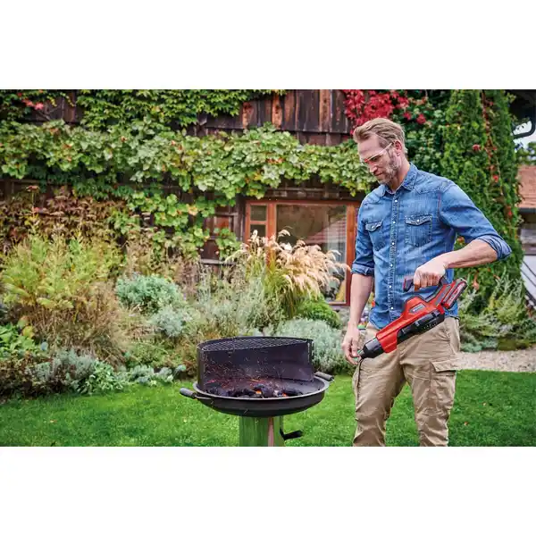 Bild 3 von Einhell Akku-Laubbläser GE-UB 18/250 Li E 1 x 4 Ah Rot-Schwarz