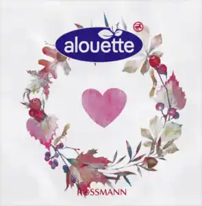 alouette Cocktail-Serviette Kranz/Herz