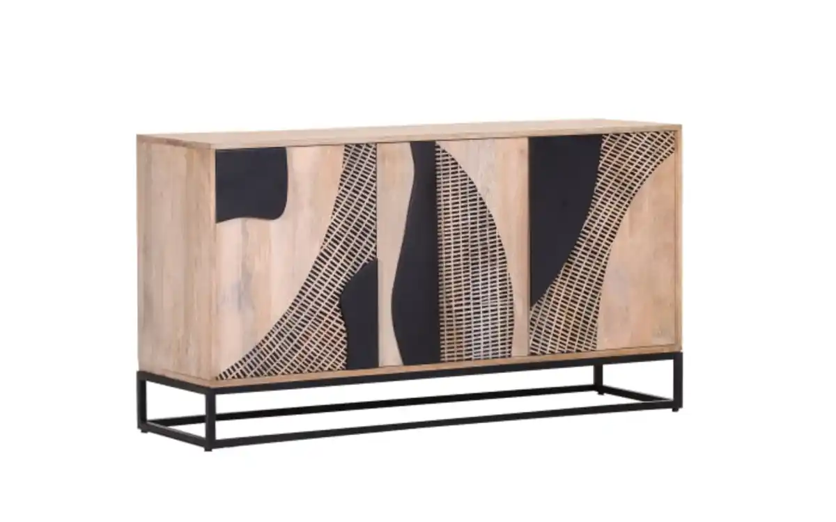 Bild 1 von Gutmann Factory - Sideboard Atari, Mangoholz/schwarz, inkl. Softclose Funktion