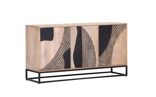 Bild 1 von Gutmann Factory - Sideboard Atari, Mangoholz/schwarz, inkl. Softclose Funktion