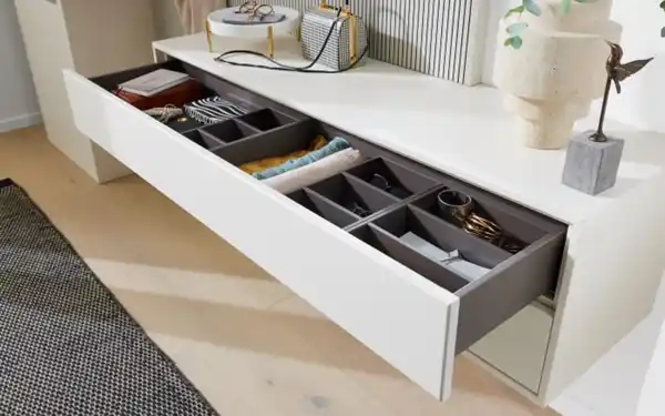 Bild 2 von Mondo - Garderobenkombination Diamo, wollweiß, inkl. Push to Open Funktion