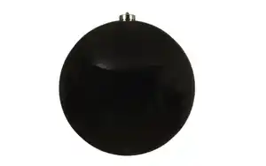 Weihnachtskugel schwarz, 20 cm