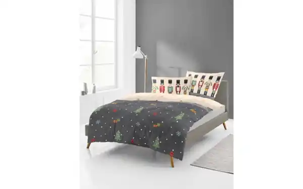 Bild 3 von Bettwäsche Nussknacker, Feinbiber, mehrfarbig, 135 x 200 cm