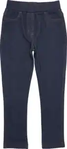 IDEENWELT Kinder-Plüschleggings, Denim, Gr. 110/116