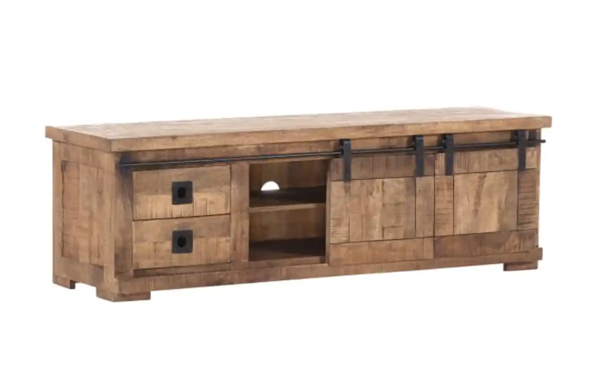 Bild 1 von Gutmann Factory - Lowboard Kamerun, Mangoholz massiv, inkl. Schiebetüren