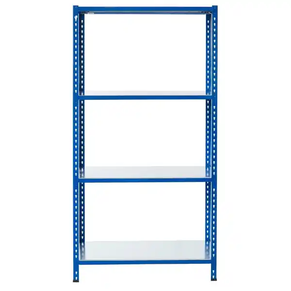 Bild 2 von Ar Shelving Steckregal Blau & Verzinkt 200 x 60 x 40 cm 4 Böden 180 kg