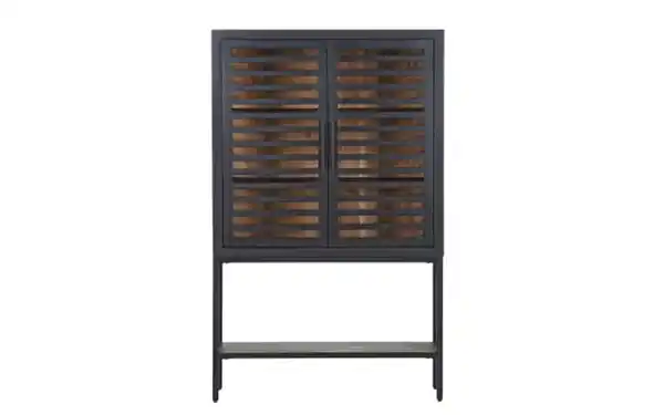 Bild 3 von Gutmann Factory - Vitrine Showcase, Akazie/schwarz, inkl. LED-Beleuchtung