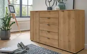 Mondo - Kombikommode Clivo 4000, Bianco Eiche Nachbildung