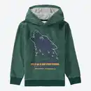 Bild 1 von Kinder-Jungen-Fleece-Hoodie mit Wolfs-Aufdruck