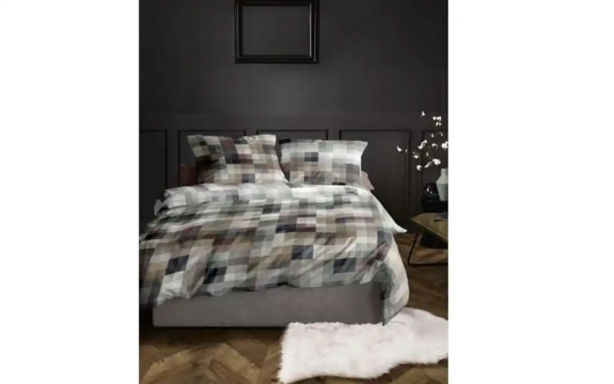 Bild 2 von Mako-Satin Bettwäsche Wave, natur, 135 x 200 cm