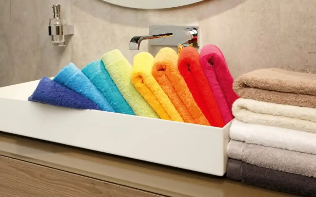 Bild 3 von Handtuch Lifestyle Uni aus Baumwolle, beige, 50 x 100 cm