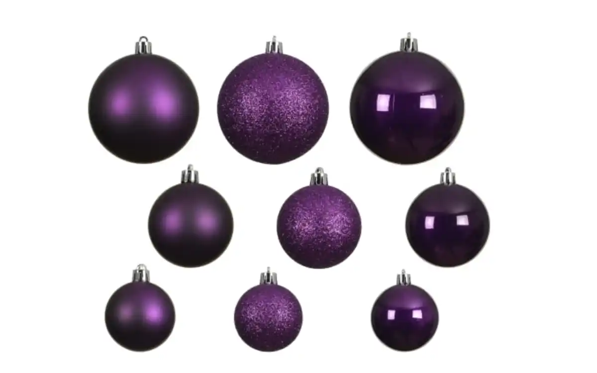 Bild 2 von Weihnachtskugel-Set, violet, 6 cm