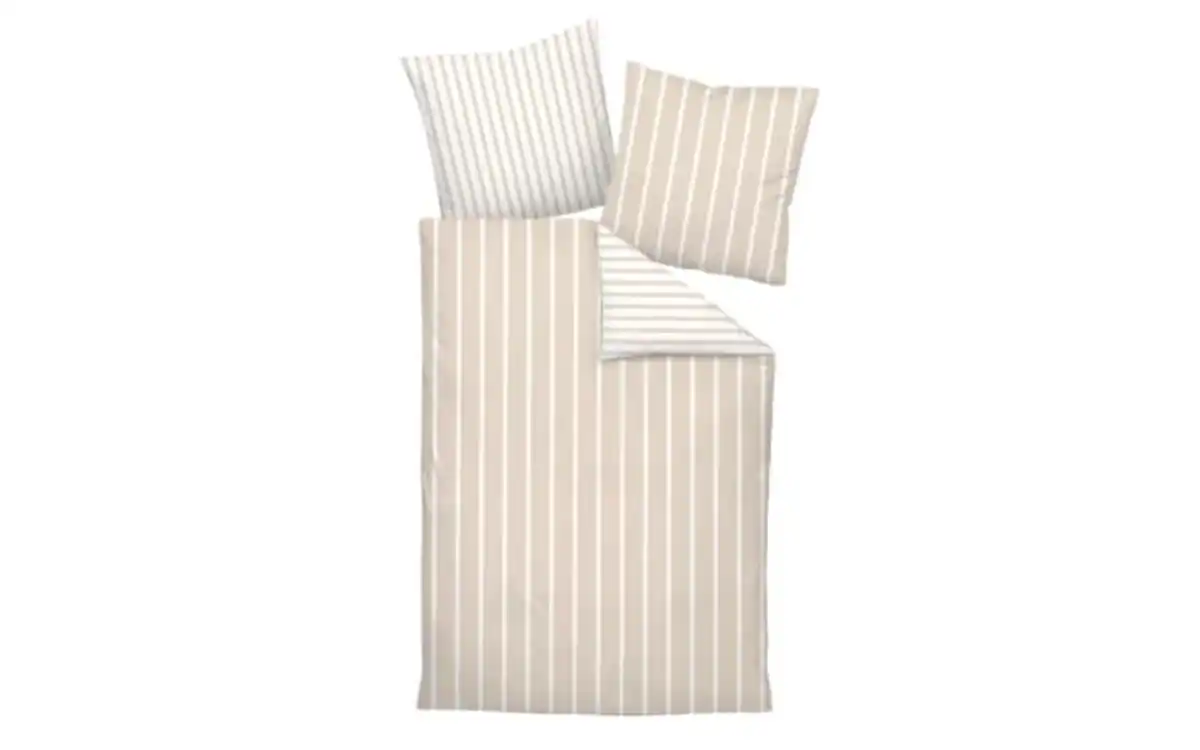 Bild 1 von Mako-Satin Wendebettwäsche modern classic, naturell, 135 x 200 cm