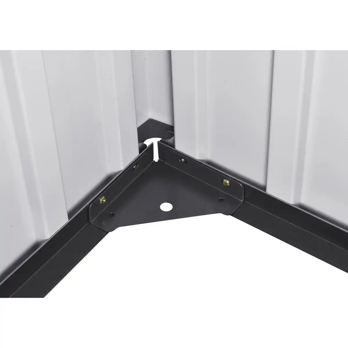 Bild 4 von Geräteschuppen Firstline Metall Pultdach Anthrazit 3,7 m²