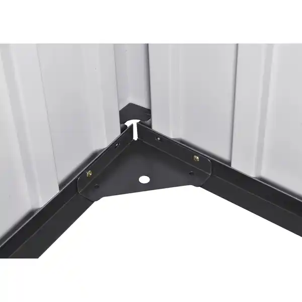 Bild 4 von Geräteschuppen Firstline Metall Pultdach Anthrazit 3,7 m²