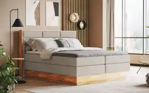 Boxspringbett Incana II, natural, inkl. Bettkästen