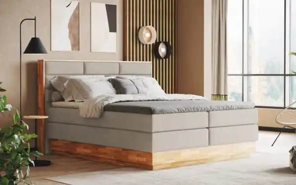Bild 1 von Boxspringbett Incana II, natural, inkl. Bettkästen