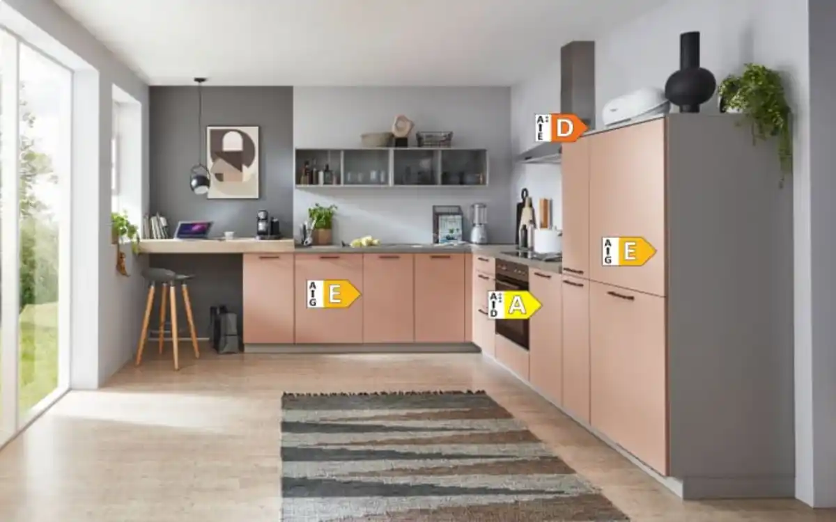 Bild 4 von Nobilia - Einbauküche Sunta, koralle, inkl. Elektrogeräte