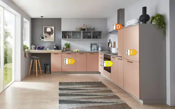 Bild 4 von Nobilia - Einbauküche Sunta, koralle, inkl. Elektrogeräte