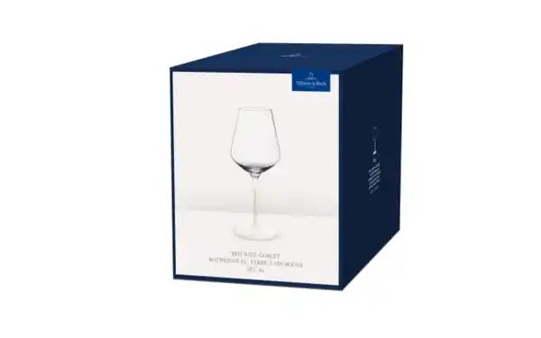 Bild 2 von Rotweingläser Set Manufacture Rock blanc, klar/weiß, 4-teilig