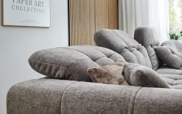 Bild 3 von Wohnlandschaft Liguria, grau, inkl. Zierkissen