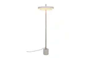 LED-Standleuchte Keaton, grau/coffee, inkl. Sensordimmer