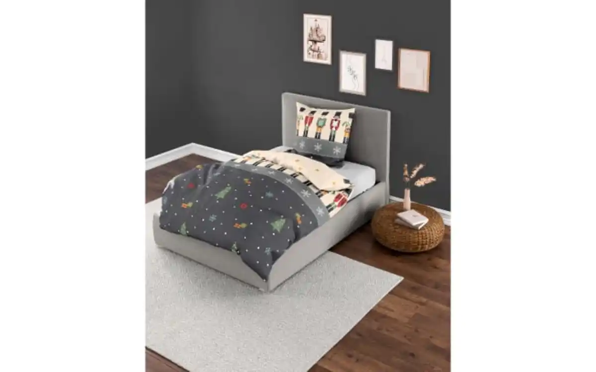 Bild 4 von Bettwäsche Nussknacker, Feinbiber, mehrfarbig, 135 x 200 cm