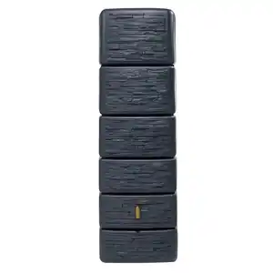 4rain Zisterne Slim Stone Decor Regentonne Grau 330 l