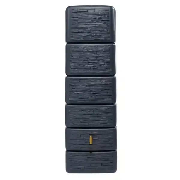 Bild 1 von 4rain Zisterne Slim Stone Decor Regentonne Grau 330 l