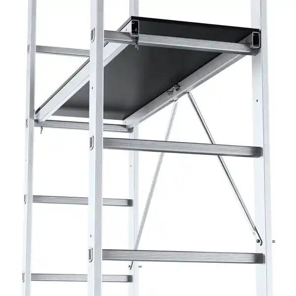 Bild 4 von Drabest Arbeitsgerüst 3-in-1 Aluminiumleiter Traglast 150kg