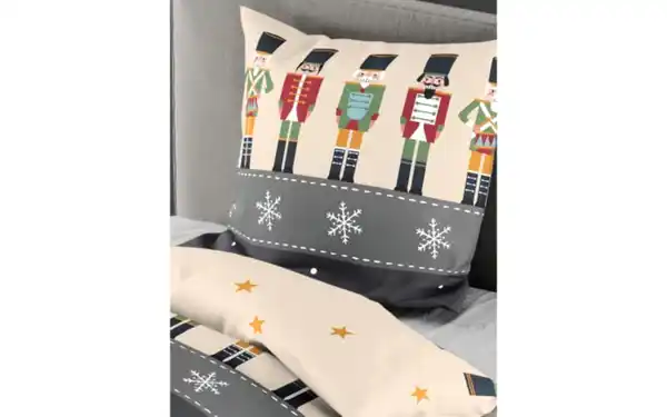 Bild 2 von Bettwäsche Nussknacker, Feinbiber, mehrfarbig, 135 x 200 cm