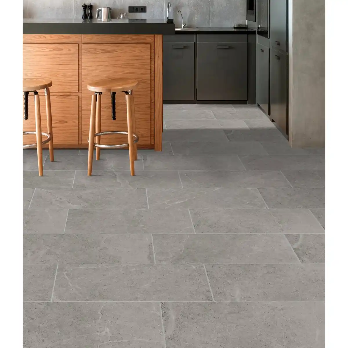 Bild 4 von CERAMICHE SERRA Bodenfliese Steingut Grau Glasiert Matt 60 cm x 30 cm