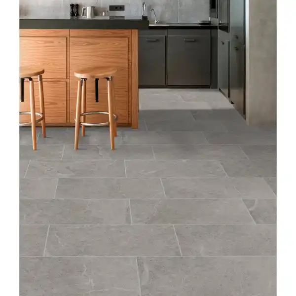 Bild 4 von CERAMICHE SERRA Bodenfliese Steingut Grau Glasiert Matt 60 cm x 30 cm