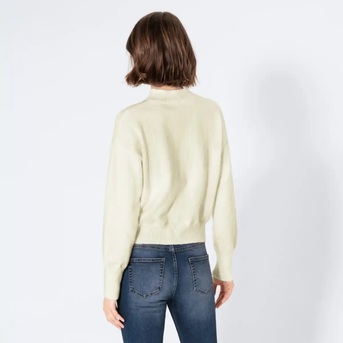 Bild 4 von Damen-Strickpullover mit hohem Kragen