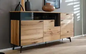 Schöner Wohnen Kollektion - Sideboard Andra, Eiche rustico/anthrazit