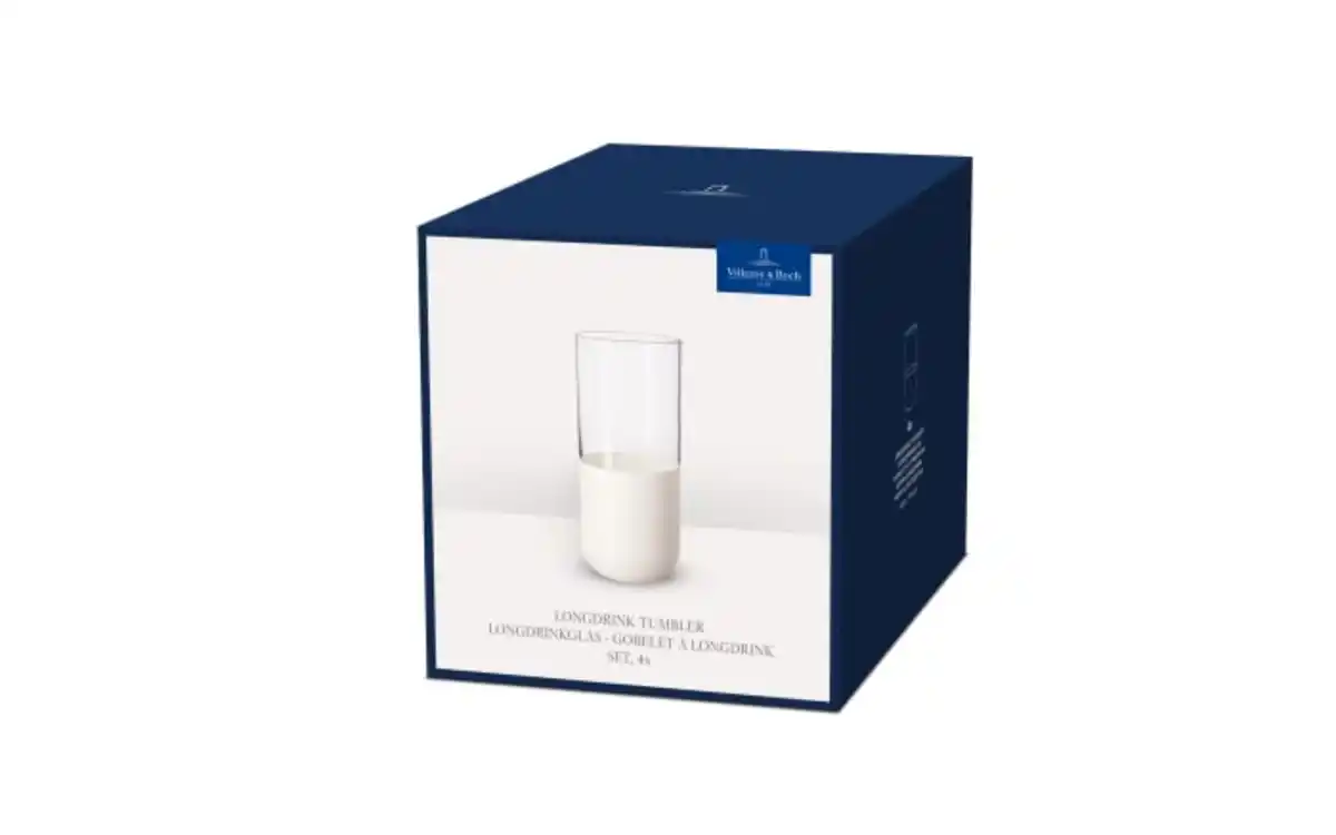 Bild 2 von Longdrinkgläser Set Manufacture Rock blanc, klar/weiß, 4-teilig