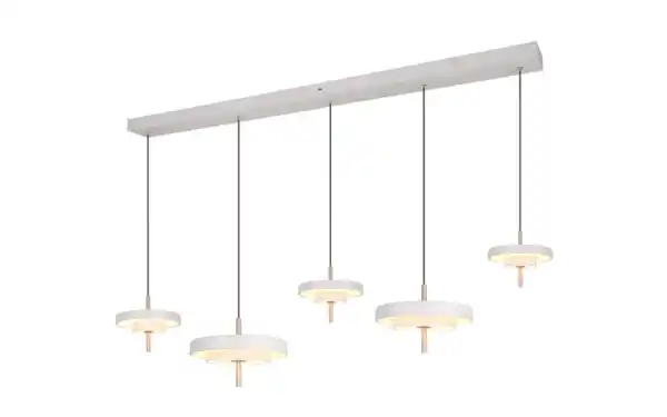 Bild 1 von LED-Pendelleuchte Keaton, grau/coffee, 5-flammig, inkl. Switchdimmer