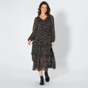 Damen-Kleid mit V-Ausschnitt