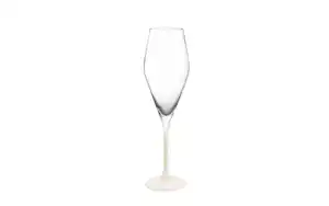 Champagnergläser Set Manufacture Rock blanc, klar/weiß, 4-teilig