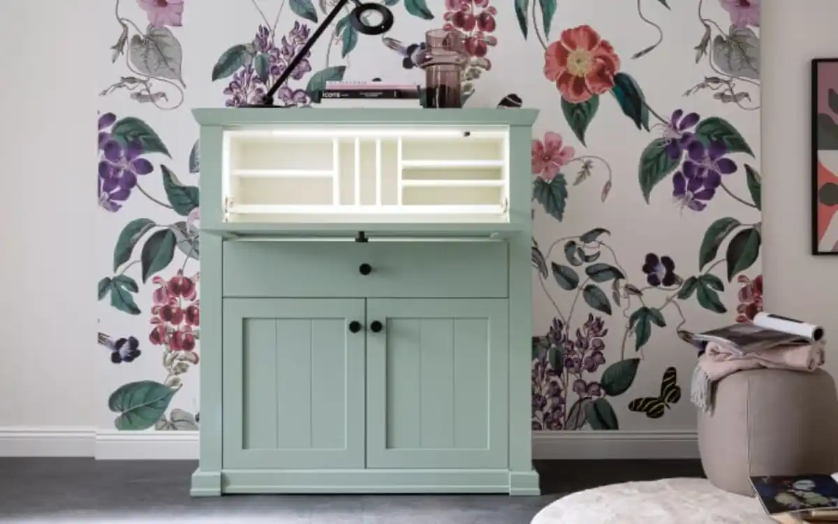 Bild 2 von Schöner Wohnen Kollektion - Sekretär Village, salbei, inkl. Schreibfachausstattung