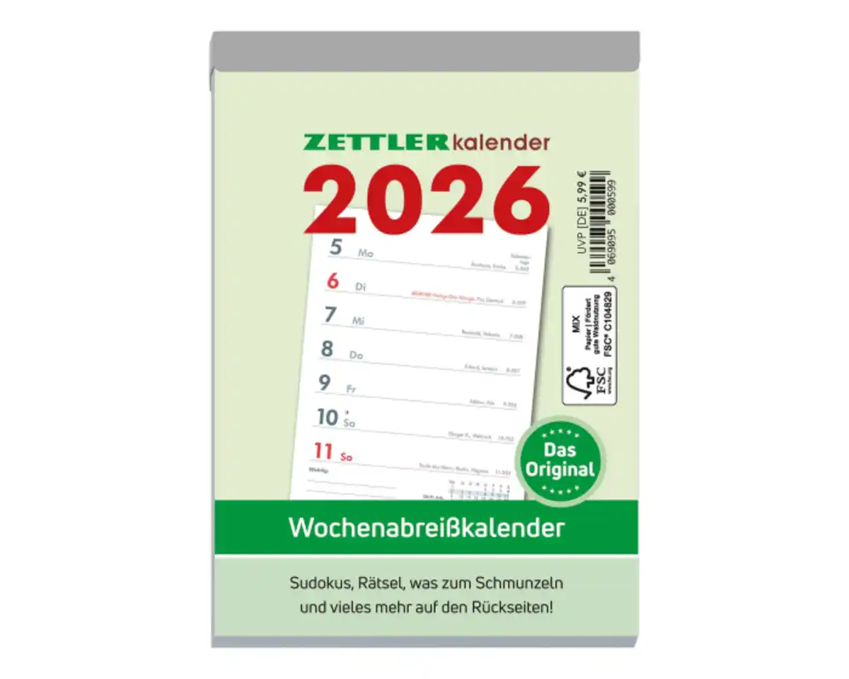 Bild 1 von Wochenabreißkalender