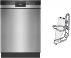 SN43EUEUAE Unterbau-Geschirrspüler 60 cm bestehend aus SN43ES22AE + SZ36BH00 edelstahl