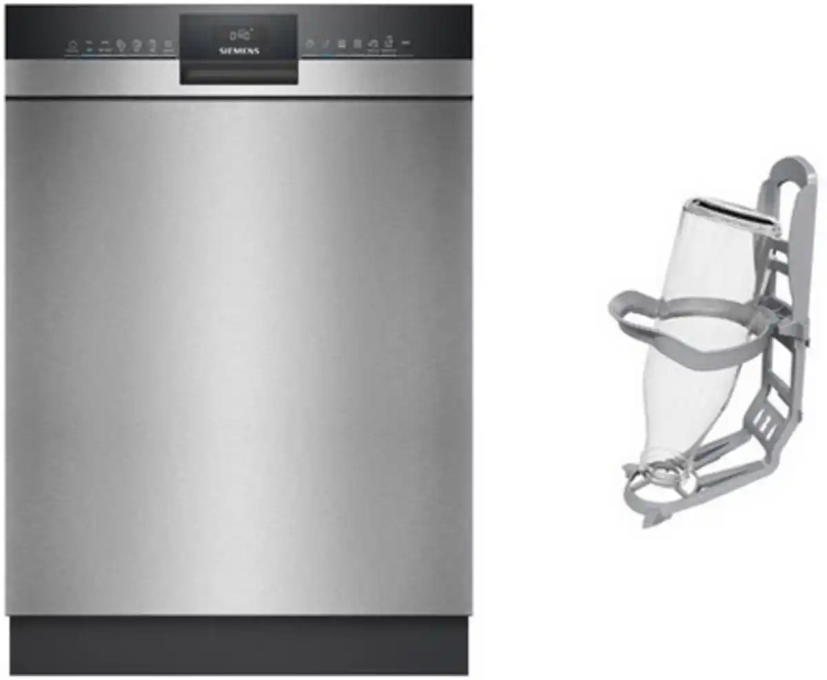 Bild 1 von SN43EUEUAE Unterbau-Geschirrspüler 60 cm bestehend aus SN43ES22AE + SZ36BH00 edelstahl