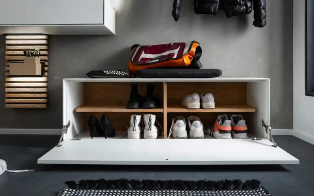 Bild 3 von Schöner Wohnen Kollektion - Garderobenkombination 24 Yonna, weiß/Birke massiv