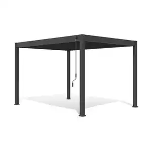 Weide Deluxe Aluminium Pavillon 3 x 4 M Anthrazit Pergola Freistehend