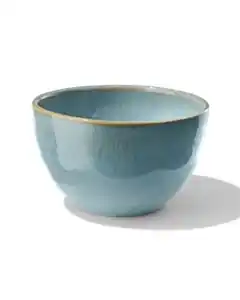 Schale Porto, 10 cm, reaktive Glasur, blau