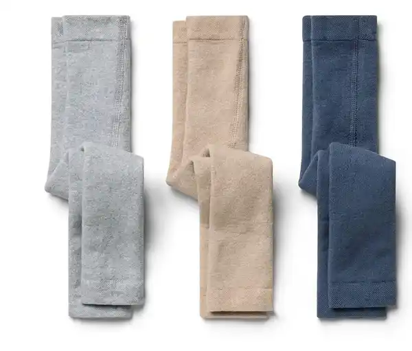 Bild 1 von 3 Kinder-Thermoleggings, braun/grau/blau