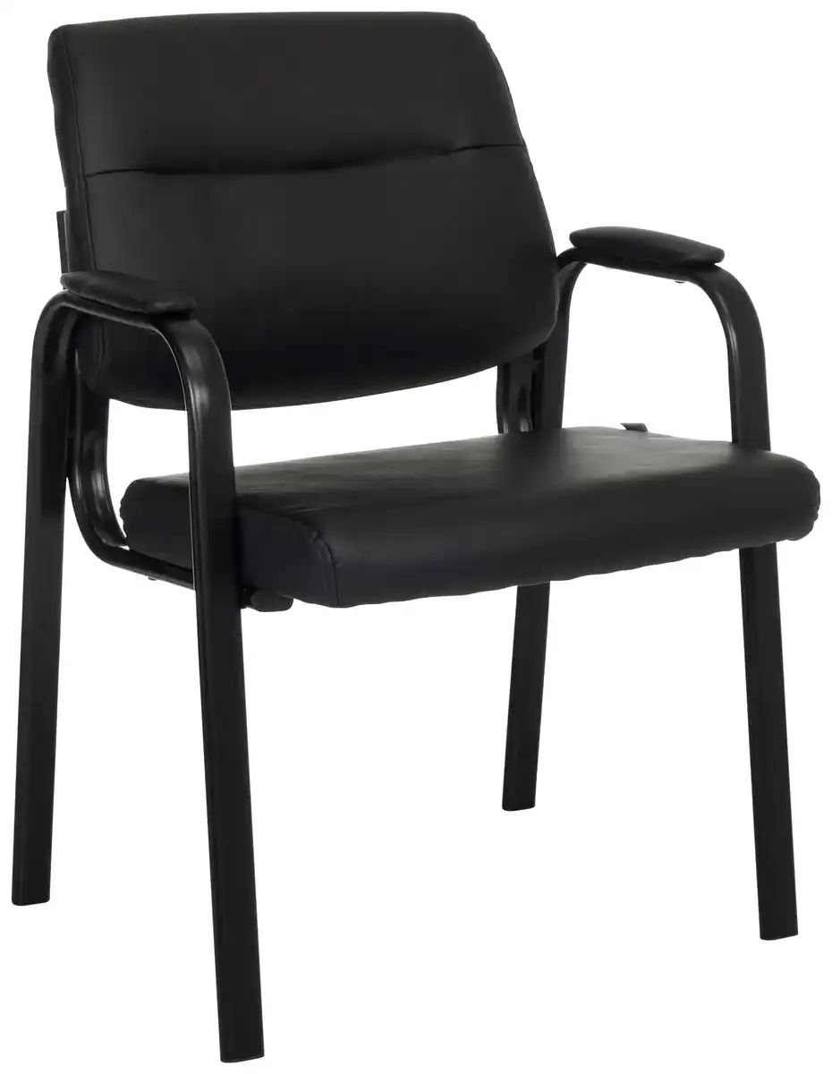 Bild 1 von Besucherstuhl Advie V PU Schwarz, Schwarz