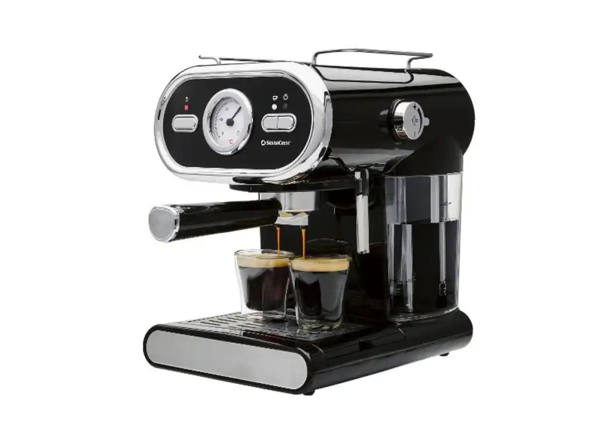 Bild 2 von SILVERCREST® Espressomaschine Pastell »SEM 1100 E1« schwarz