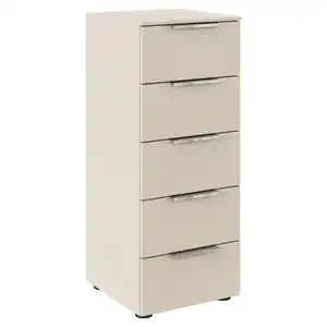 Rauch Möbel Kommode, Champagner, Metall, 5 Schubladen, 40x100x42 cm, Blauer Engel, BQ - Bündnis für Qualität, Made in Germany, Wohnzimmer, Kommoden & Sideboards, Kommoden